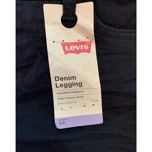 Levi's Girl Blue Stretchy Adjustable Waistband Denim Legging Skinny Jeans 12 Reg